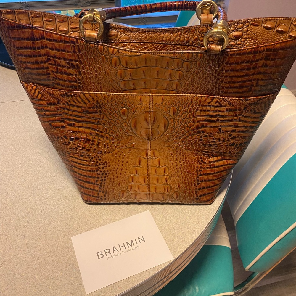 Brahmin Sweetheart Tote - Toasted Almond